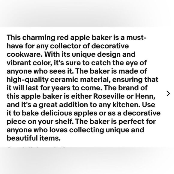 Apple Baker The Workshops Of Gerald E. Henn Green Spongeware Set of 2 - Picture 9 of 9